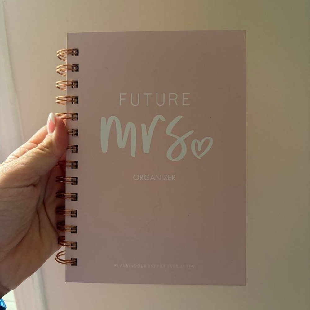 Miss To Mrs Pink Wedding Planner Slay For The Big Day Organizer Rose Gold Spiral